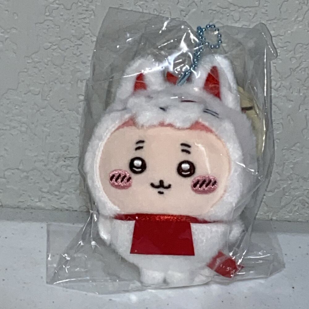 Chiikawa Mogumogu Honpo Limited Fushimi Inari Mascot Rabbit Kyoto JPN White Pink